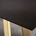 Tavolo Fisso da Pranzo con Piano in Legno Impiallacciato Made in Italy - Tecna Viadurini