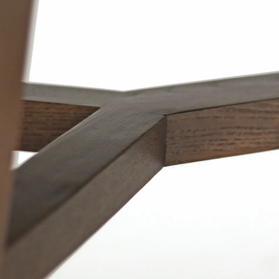 Tavolo Fisso da Pranzo in Ceramica Emperador Lucido Made in Italy - Nord Viadurini