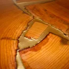 Tavolo fisso di design rettangolare legno e resina made in Italy Jam Viadurini