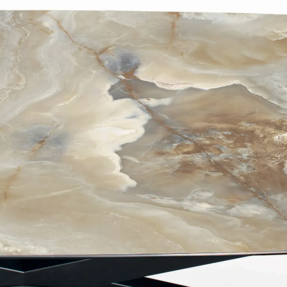 Tavolo Fisso in Ceramica in Diverse Finiture e Misure Made in Italy - Grotta  Viadurini