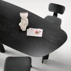 Tavolo Fisso in Tre Colori con Finitura Effetto Legno e Due Dimensioni - Musa Viadurini