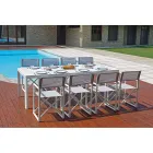 Tavolo Giardino Allungabile a 240 cm con Struttura in Alluminio - Geoffroy Viadurini