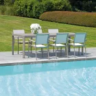 Tavolo Giardino Allungabile a 240 cm con Struttura in Alluminio - Geoffroy Viadurini