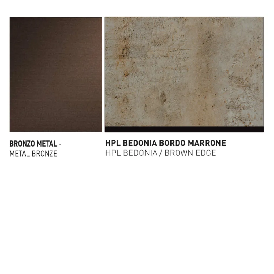 Tavolo Giardino con Seduta in Alluminio Made in Italy - Plinto by Varaschin Viadurini