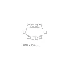 Tavolo in Ceramica e Basamento Finitura Grafite Made in Italy - Pantaloni Viadurini