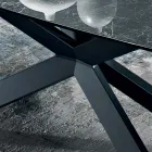 Tavolo in Ceramica Nero Greco Lucido Made in Italy - Grotta  Viadurini