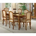 Tavolo in Legno Allungabile 280 cm Stile Classico Made in Italy - Majesty Viadurini