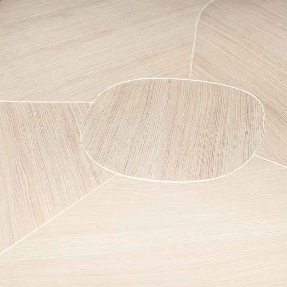 Tavolo in legno di rovere spazzolato con finitura in cera Andy Viadurini