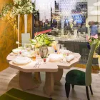 Tavolo in legno di rovere spazzolato con finitura in cera Andy Viadurini