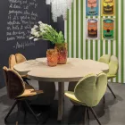 Tavolo in legno di rovere spazzolato con finitura in cera Andy Viadurini