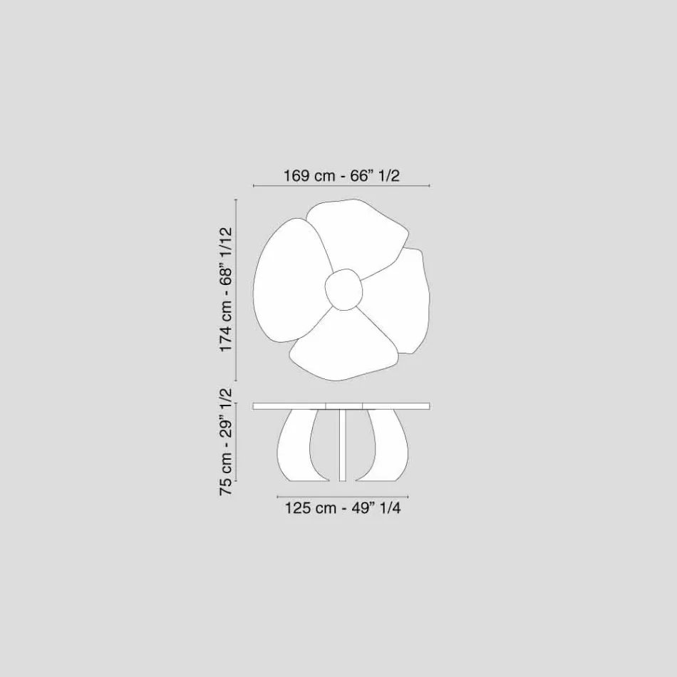 Tavolo in legno di rovere spazzolato con finitura in cera Andy Viadurini