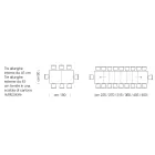 Tavolo in Legno Laminato Allungabile Fino a 470 cm Made in Italy – Gordito Viadurini