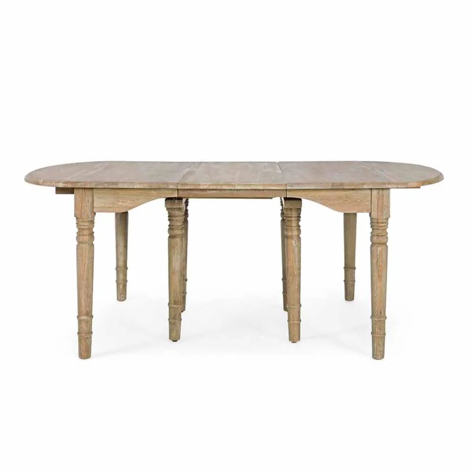 Tavolo in Legno Massello Allungabile Fino a 382 cm Homemotion - Brindisi Viadurini