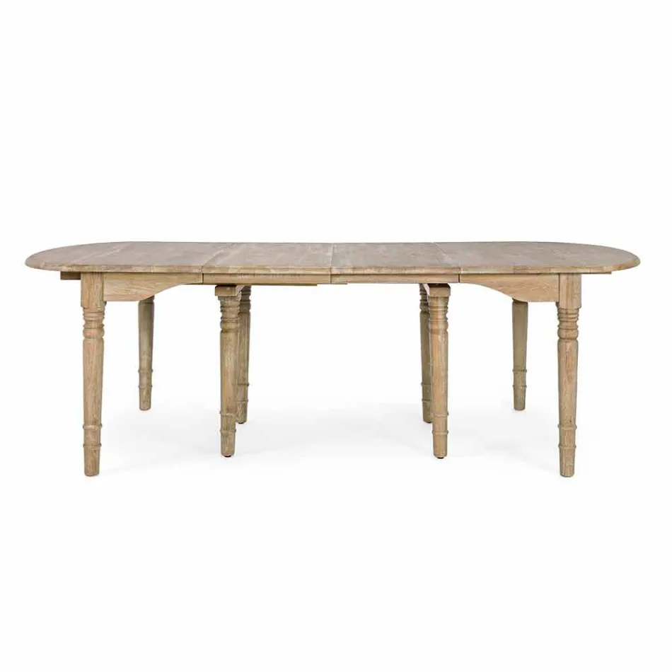Tavolo in Legno Massello Allungabile Fino a 382 cm Homemotion - Brindisi Viadurini