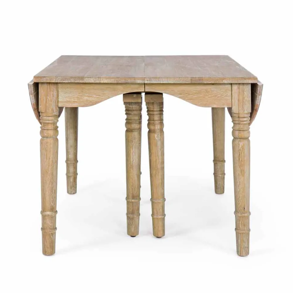Tavolo in Legno Massello Allungabile Fino a 382 cm Homemotion - Brindisi Viadurini
