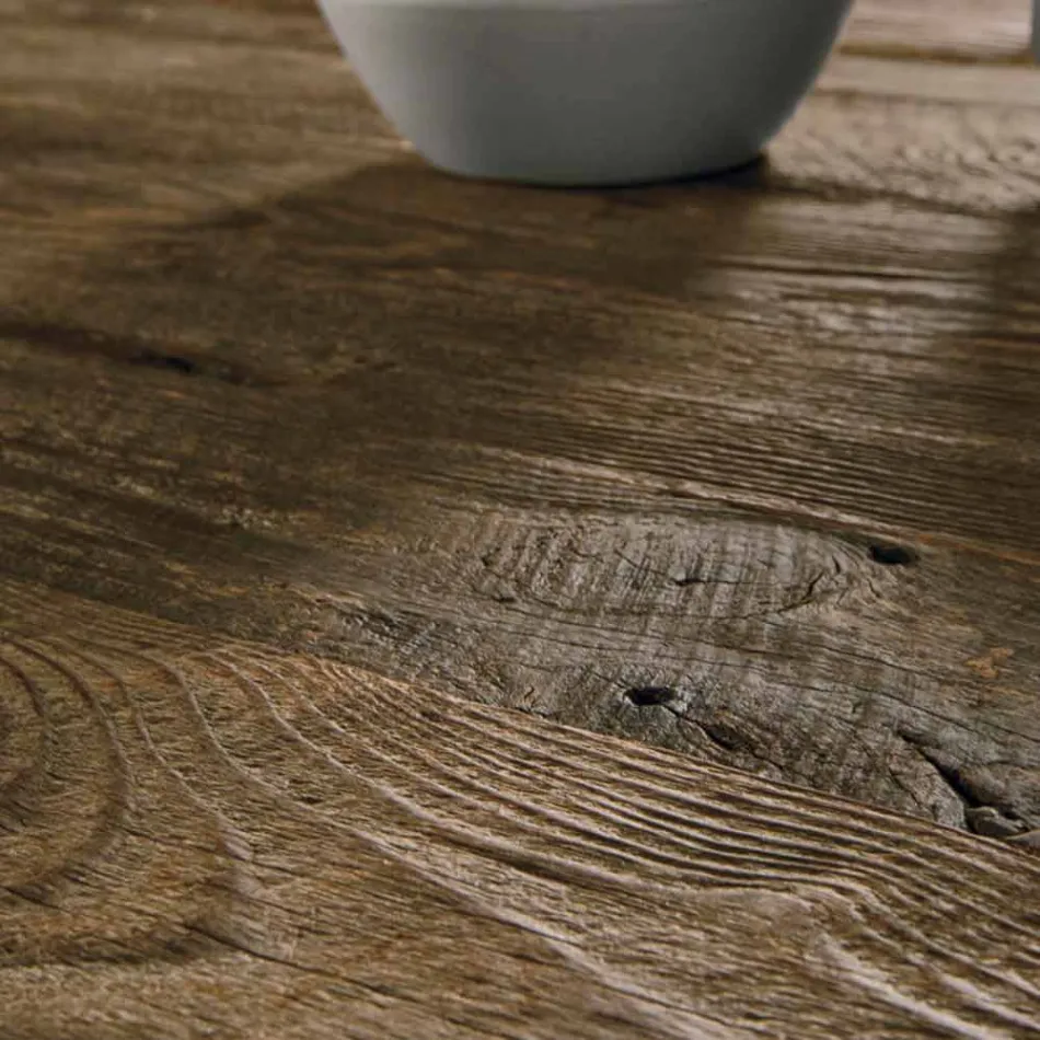 Tavolo in legno massello di design realizzato in Italia Zerba Viadurini