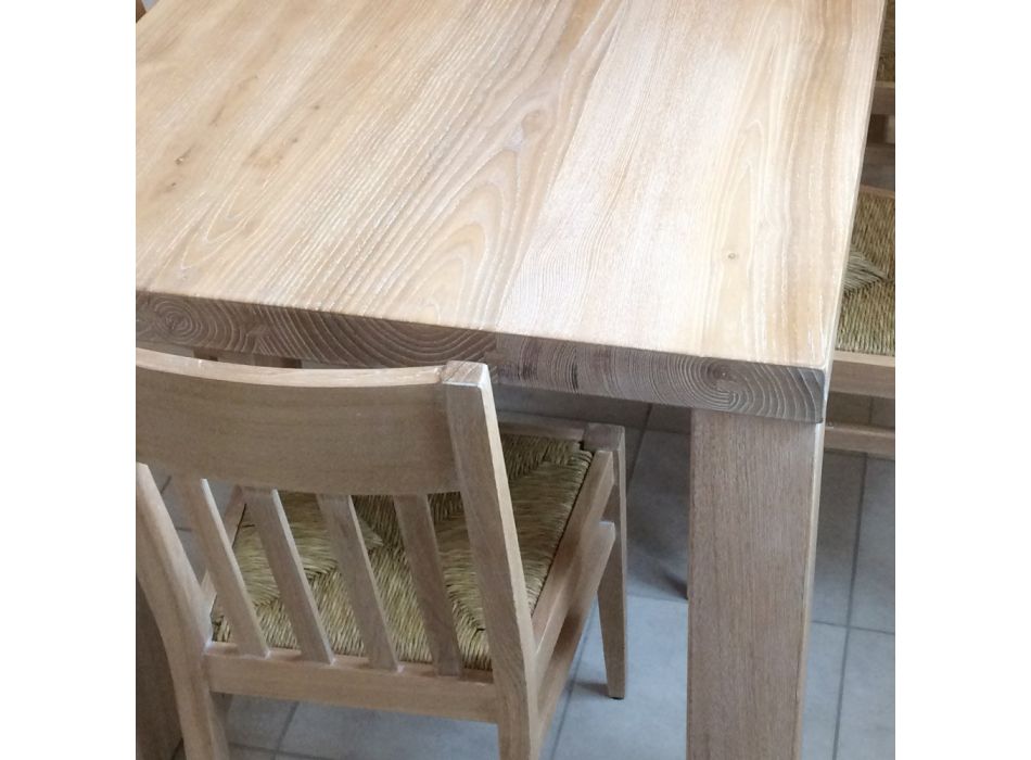 Tavolo in Legno Massello di Frassino di Design Classico Made in Italy – Nicea Viadurini
