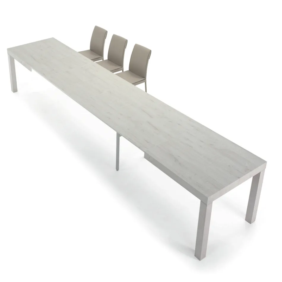 Tavolo in Legno Melaminico Allungabile Fino a 470 cm Made in Italy – Gordito Viadurini