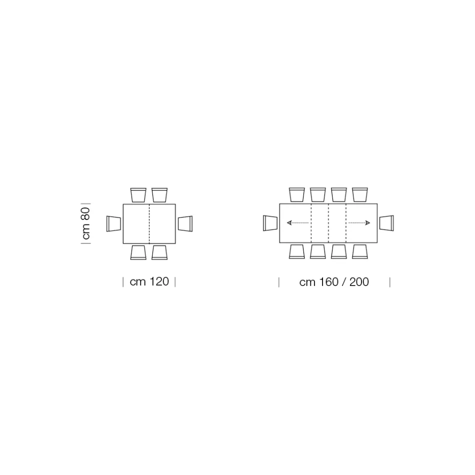Tavolo in Legno Melaminico Allungabile Fino a 470 cm Made in Italy – Gordito Viadurini