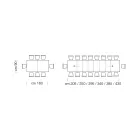 Tavolo in Legno Melaminico Allungabile Fino a 470 cm Made in Italy – Gordito Viadurini