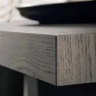 Tavolo in legno rovere nodato moderno prodotto in Italia Zerba Viadurini