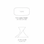 Tavolo in vetro temperato di moderno design prodotto in Italia, Clark Viadurini