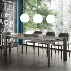 Tavolo in vetroceramica allungabile a libro fino a 240 cm Terni Viadurini