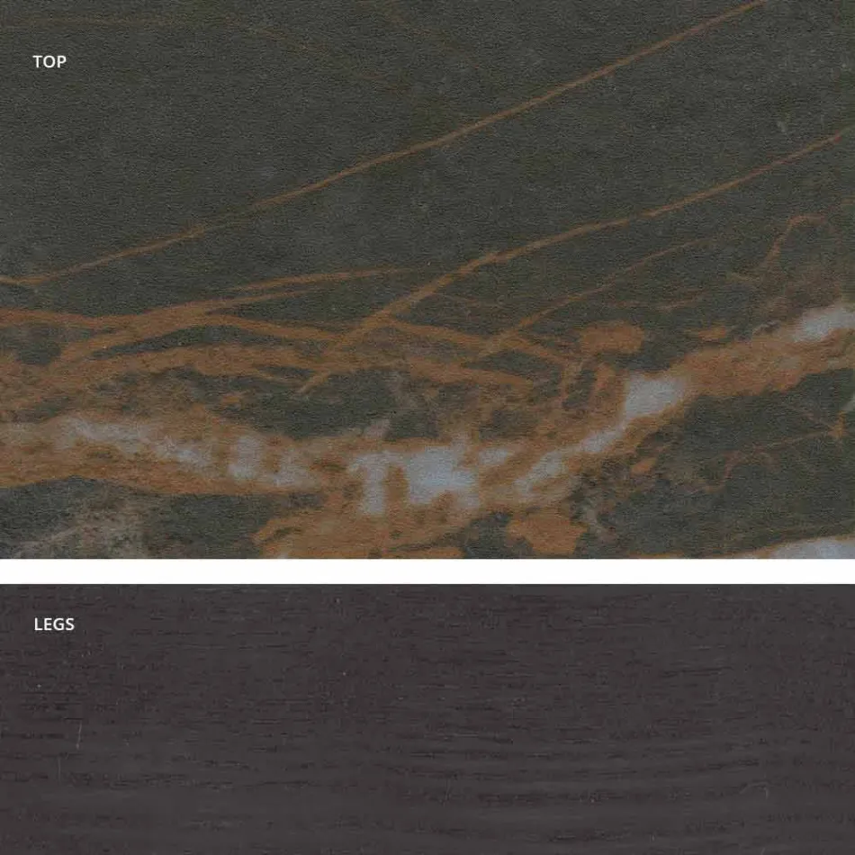 Tavolo in vetroceramica di moderno design fatto in Italia, Egisto Viadurini