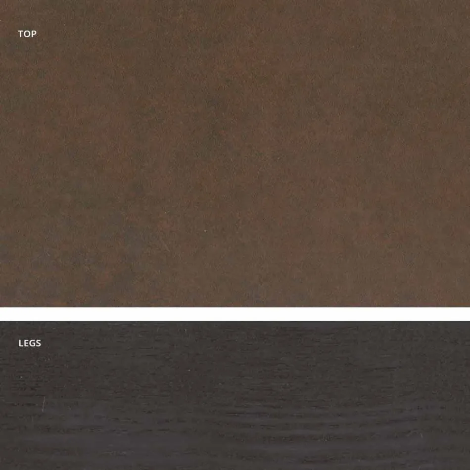 Tavolo in vetroceramica di moderno design fatto in Italia, Egisto Viadurini