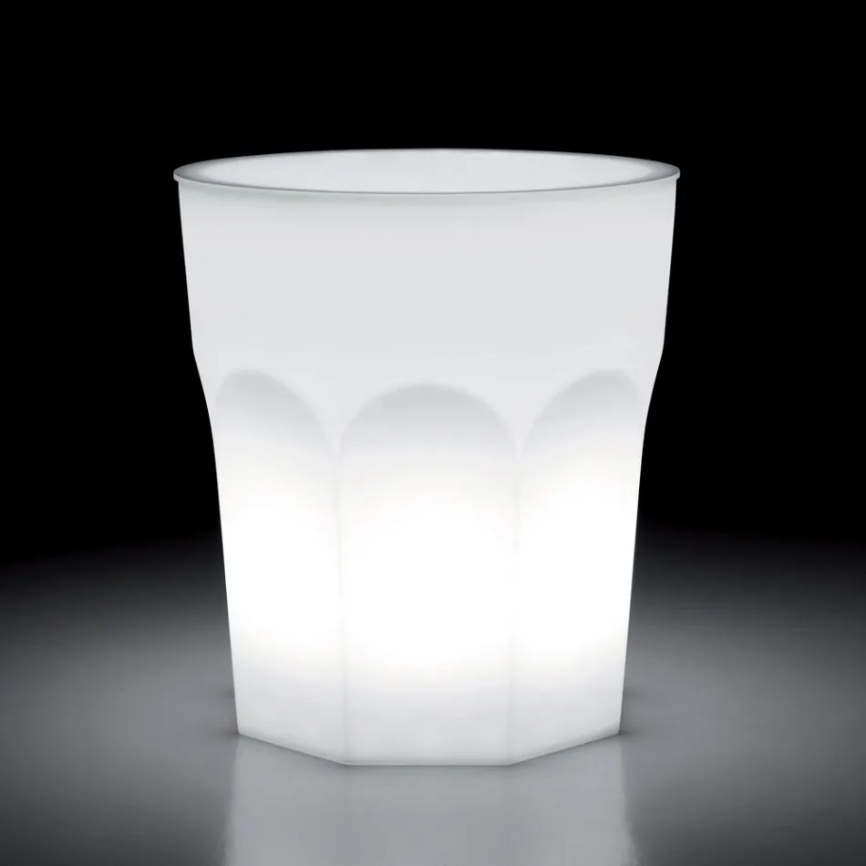 Tavolo Luminoso di Design da Esterno in Polietilene e Hpl Made in Italy - Pucca Viadurini