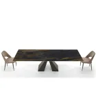 Tavolo Moderno Allungabile Fino a 278 cm in Ceramica Made in Italy – Dalmata Viadurini