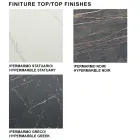 Tavolo Moderno Rettangolare in Ceramica e Acciaio Made in Italy – Settimmio Viadurini