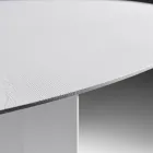 Tavolo Ovale da Pranzo in Multistrato Impiallacciato in Frassino - Capricorno Viadurini