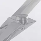 Tavolo per Sala da Pranzo con Piano in Vetro Temperato Homemotion - Denda Viadurini