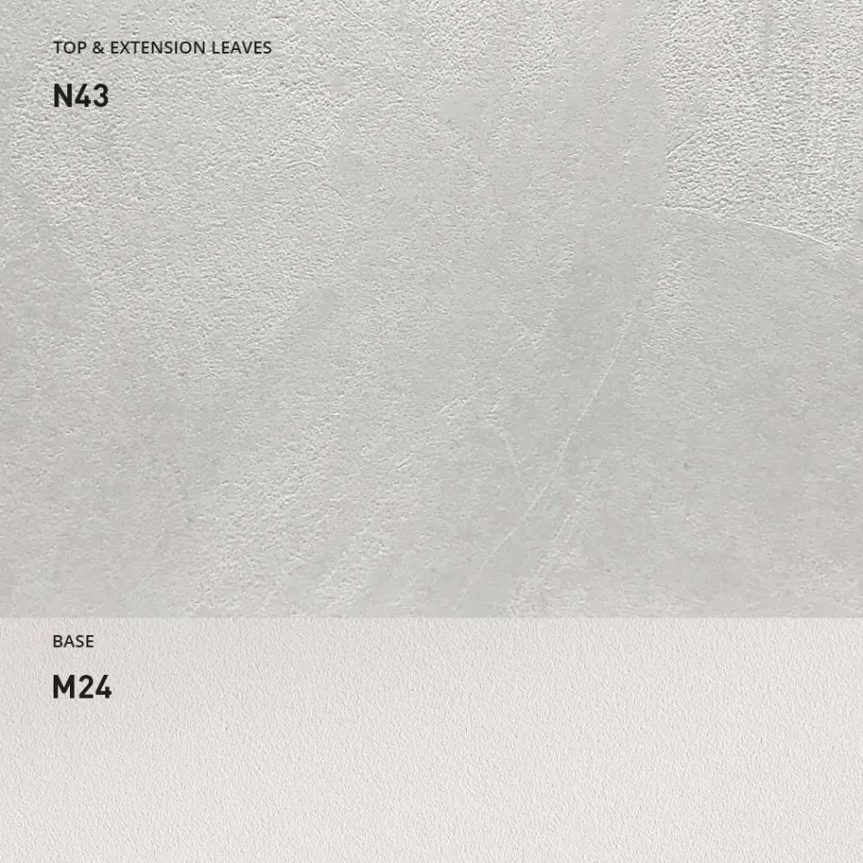 Tavolo Pranzo Allungabile 190 cm Metallo e Legno Made in Italy - Euclideo Viadurini