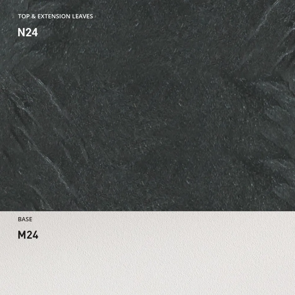 Tavolo Pranzo Allungabile 190 cm Metallo e Legno Made in Italy - Euclideo Viadurini