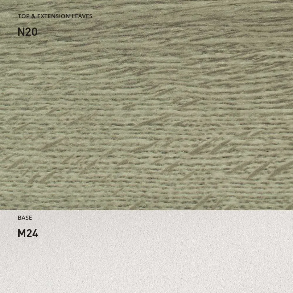 Tavolo Pranzo Allungabile 190 cm Metallo e Legno Made in Italy - Euclideo Viadurini