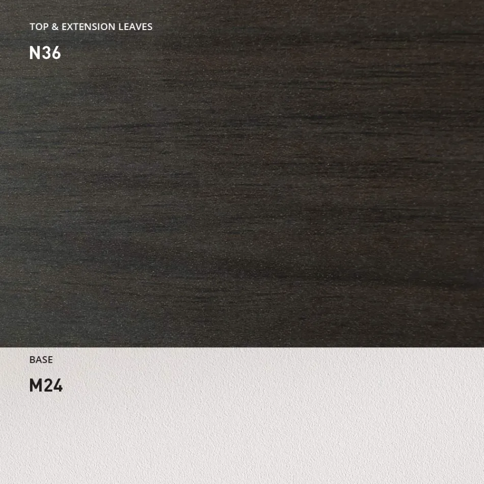 Tavolo Pranzo Allungabile 190 cm Metallo e Legno Made in Italy - Euclideo Viadurini