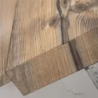 Tavolo Pranzo Allungabile a 255 cm in Plexiglass e Legno Made in Italy - Francoise Viadurini