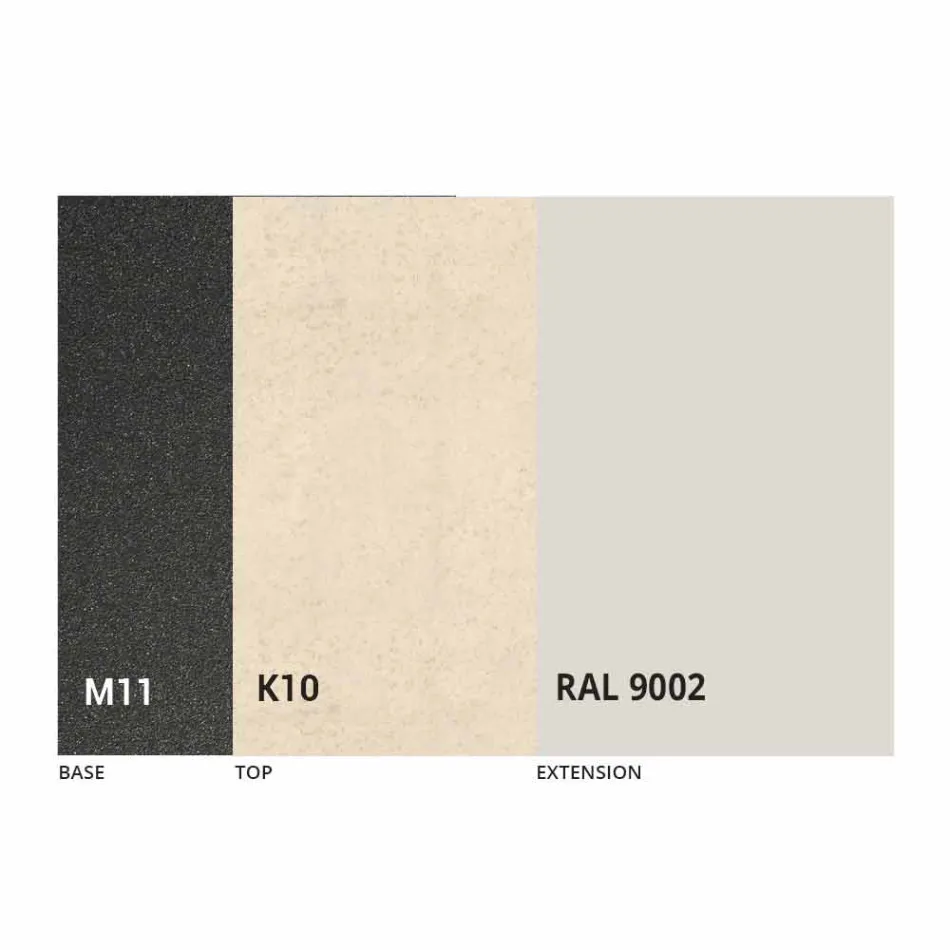 Tavolo Pranzo Allungabile Piano in Ceramica fino 2,8 m Made in Italy - Paoluccio Viadurini