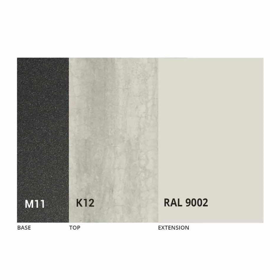 Tavolo Pranzo Allungabile Piano in Ceramica fino 2,8 m Made in Italy - Paoluccio Viadurini