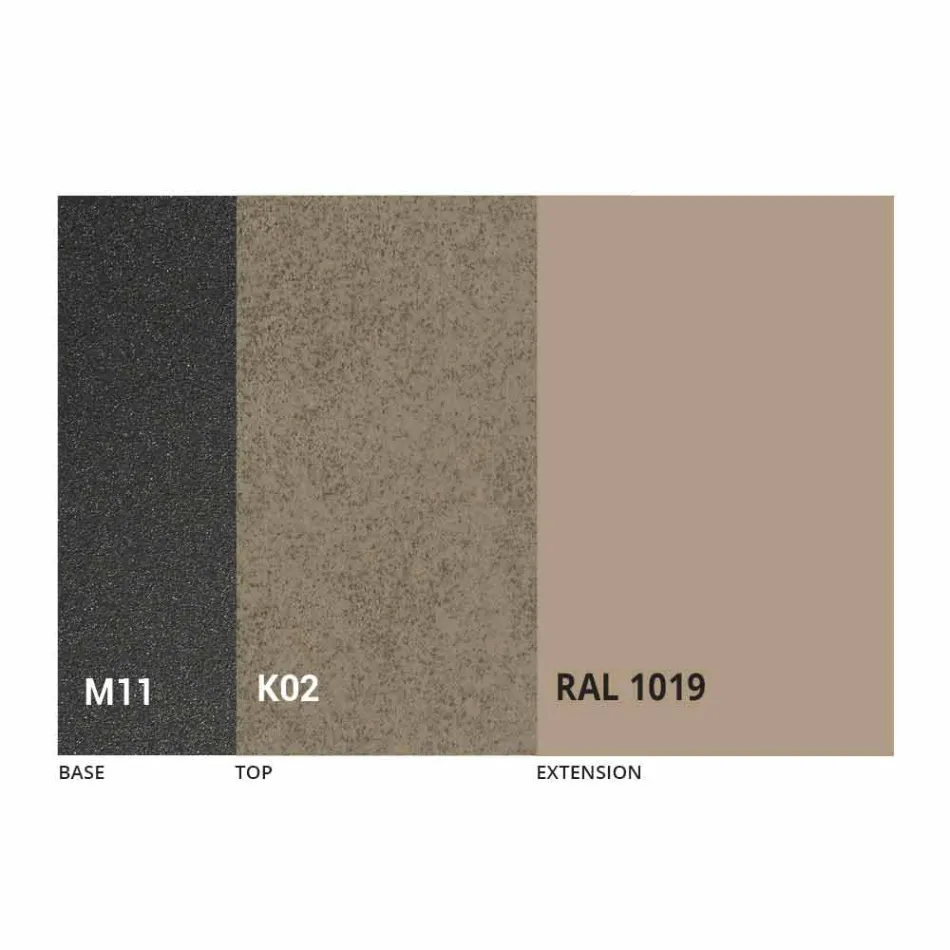 Tavolo Pranzo Allungabile Piano in Ceramica fino 2,8 m Made in Italy - Paoluccio Viadurini