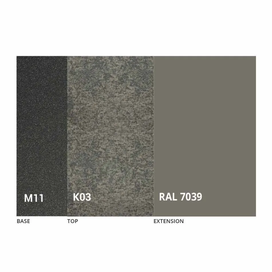 Tavolo Pranzo Allungabile Piano in Ceramica fino 2,8 m Made in Italy - Paoluccio Viadurini