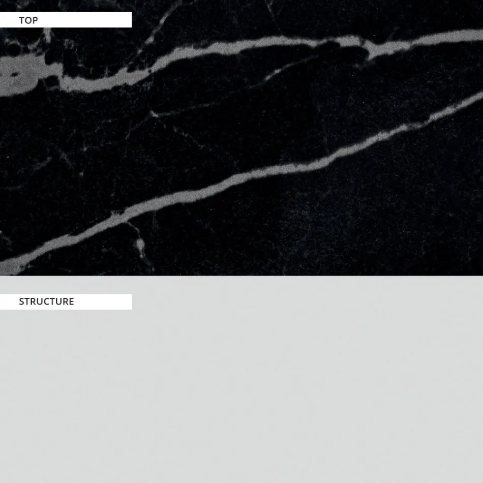 Tavolo Pranzo da Giardino Piano in Gres Porcellanato Made in Italy - Tarik Viadurini