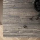 Tavolo Pranzo Fisso in Metallo e Hpl Stratificato Made in Italy - Bastiano Viadurini