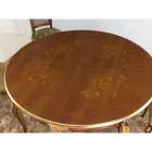 Tavolo Pranzo Rotondo Allungabile 240 cm in Legno Made in Italy - Baroque Viadurini