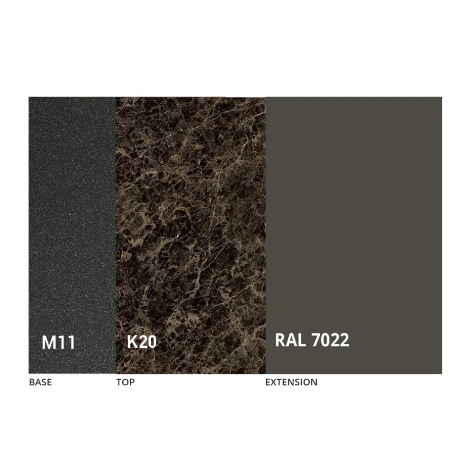 Tavolo Pranzo Rotondo con Piano Allungabile a 180 cm Made in Italy - Muschio Viadurini