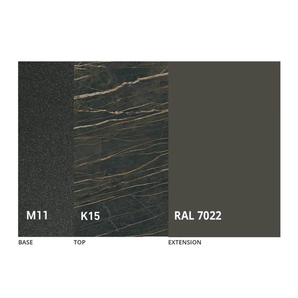 Tavolo Pranzo Rotondo con Piano Allungabile a 180 cm Made in Italy - Muschio Viadurini