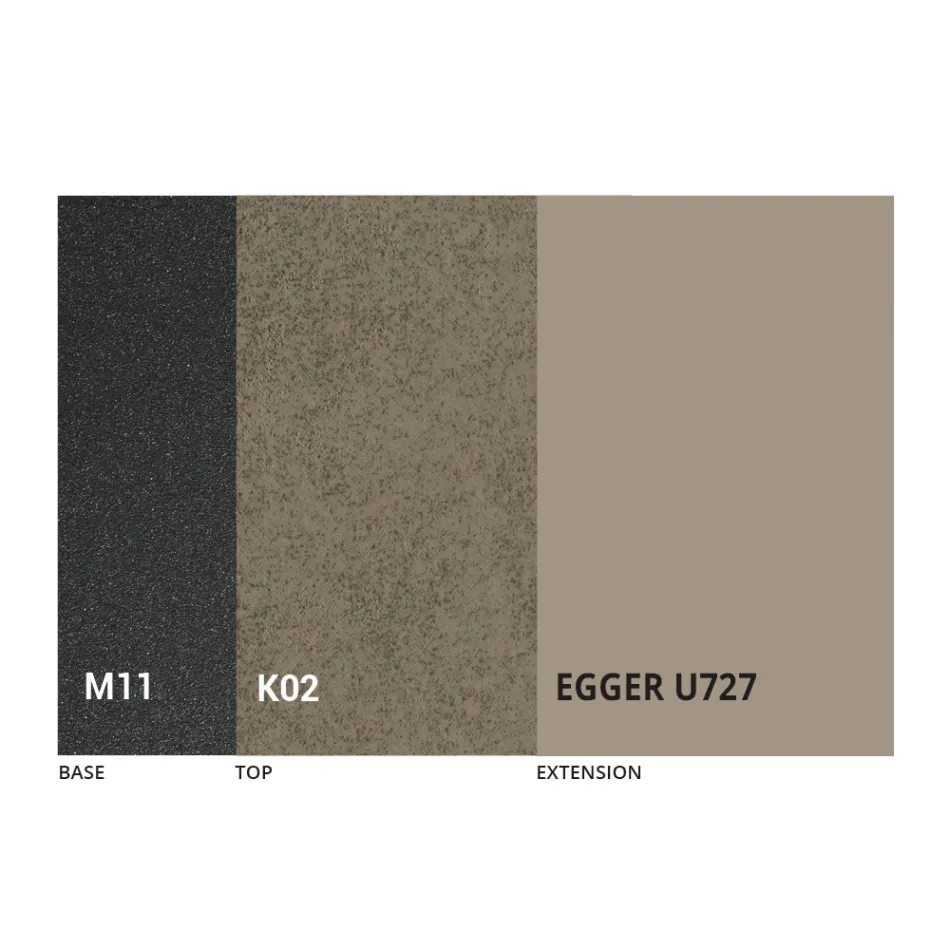 Tavolo Pranzo Tondo Allungabile a 270 cm in Ceramica Made in Italy - Muschio Viadurini