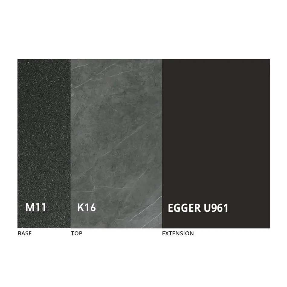 Tavolo Pranzo Tondo Allungabile a 270 cm in Ceramica Made in Italy - Muschio Viadurini